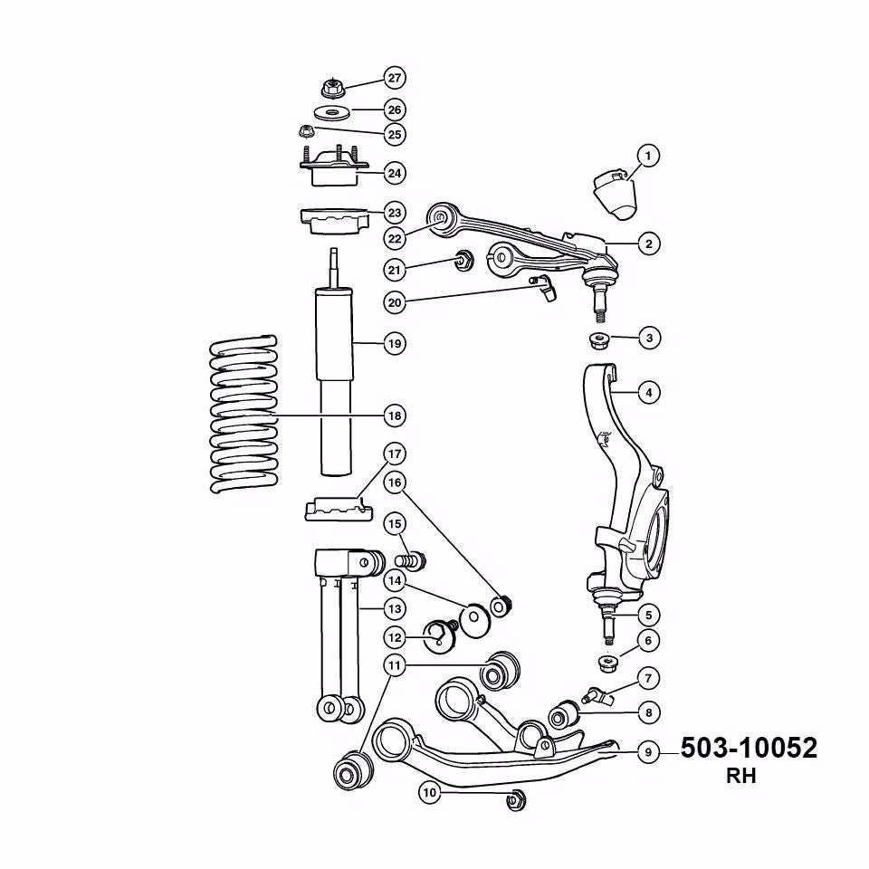 BRACCIO SOSPENSIONE ANT.DX INFERIORE