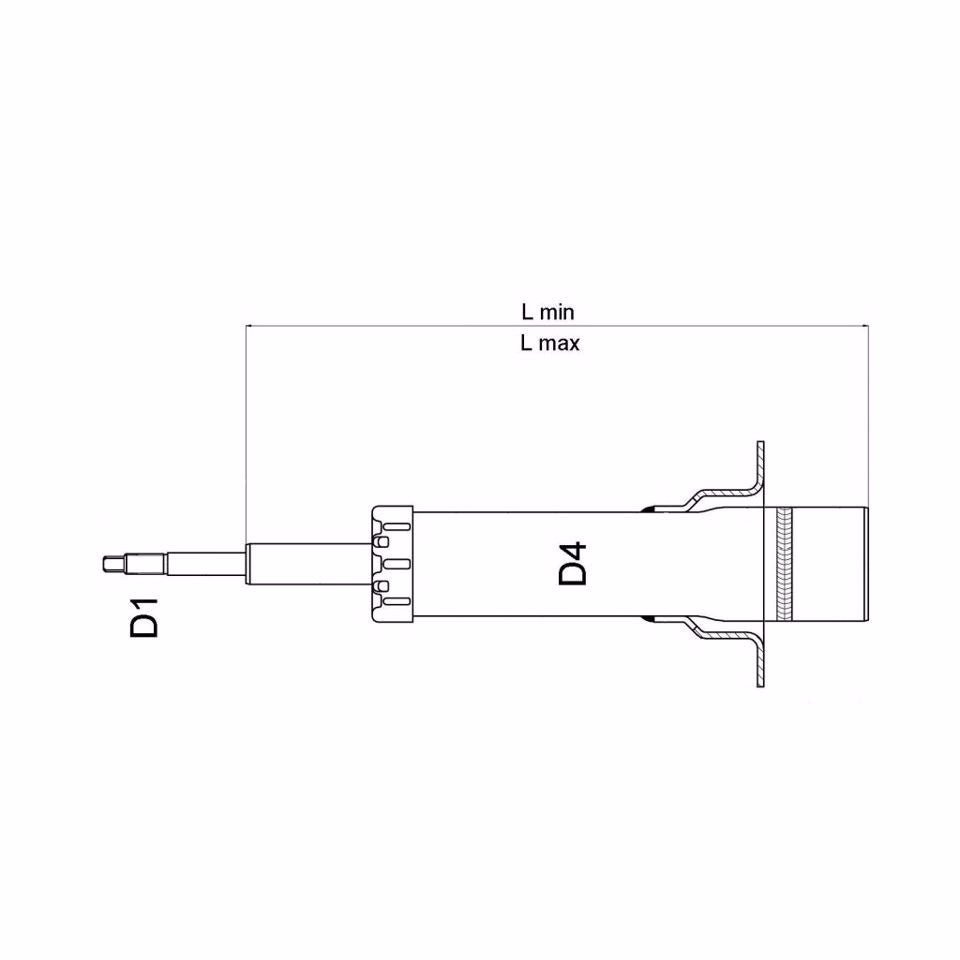 AMMORTIZZATORE ANTERIORE DX/SX GAS 504-06016U