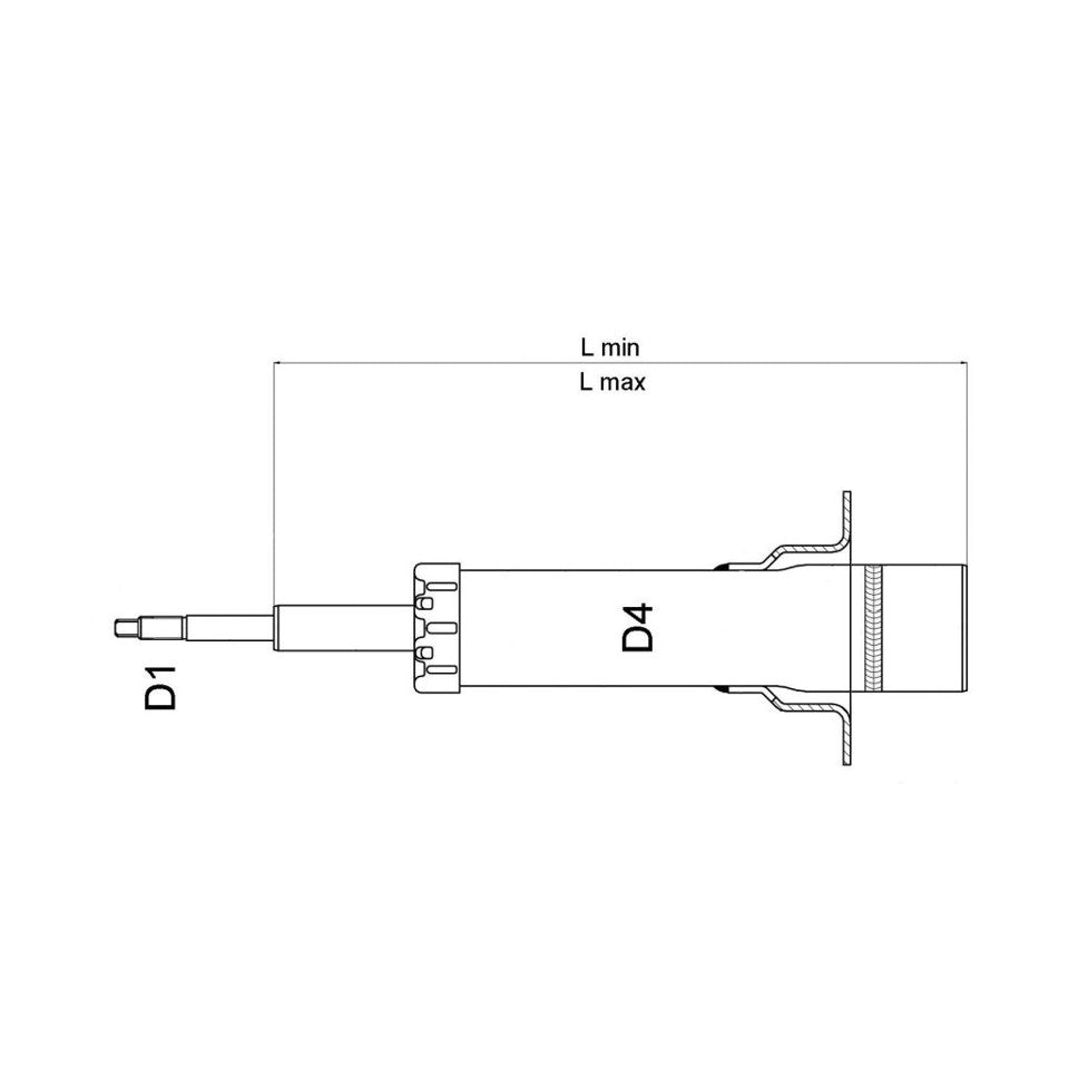 AMMORTIZZATORE ANTERIORE DX/SX GAS (PREMIUM) 504-06060P