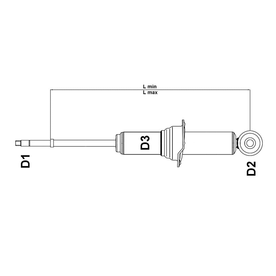 AMMORTIZZATORE POSTERIORE DX/SX GAS (PREMIUM) 504-06061P