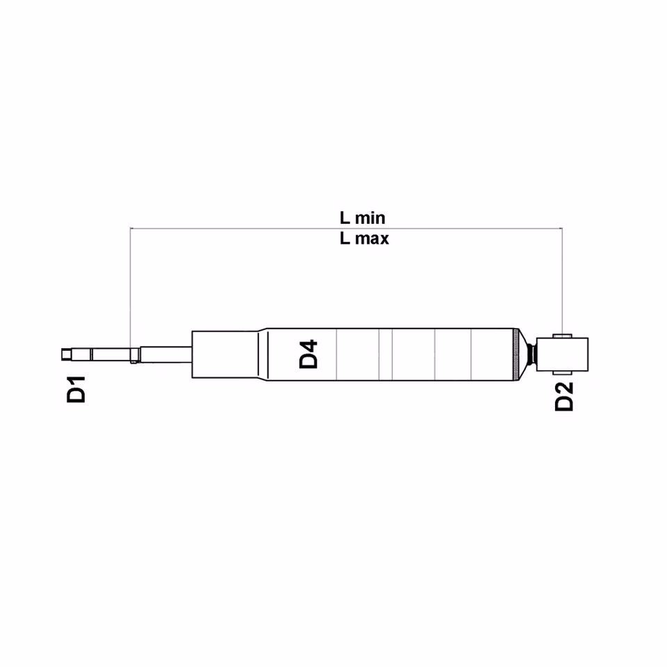 AMMORTIZZATORE POSTERIORE DX/SX GAS 504-07006