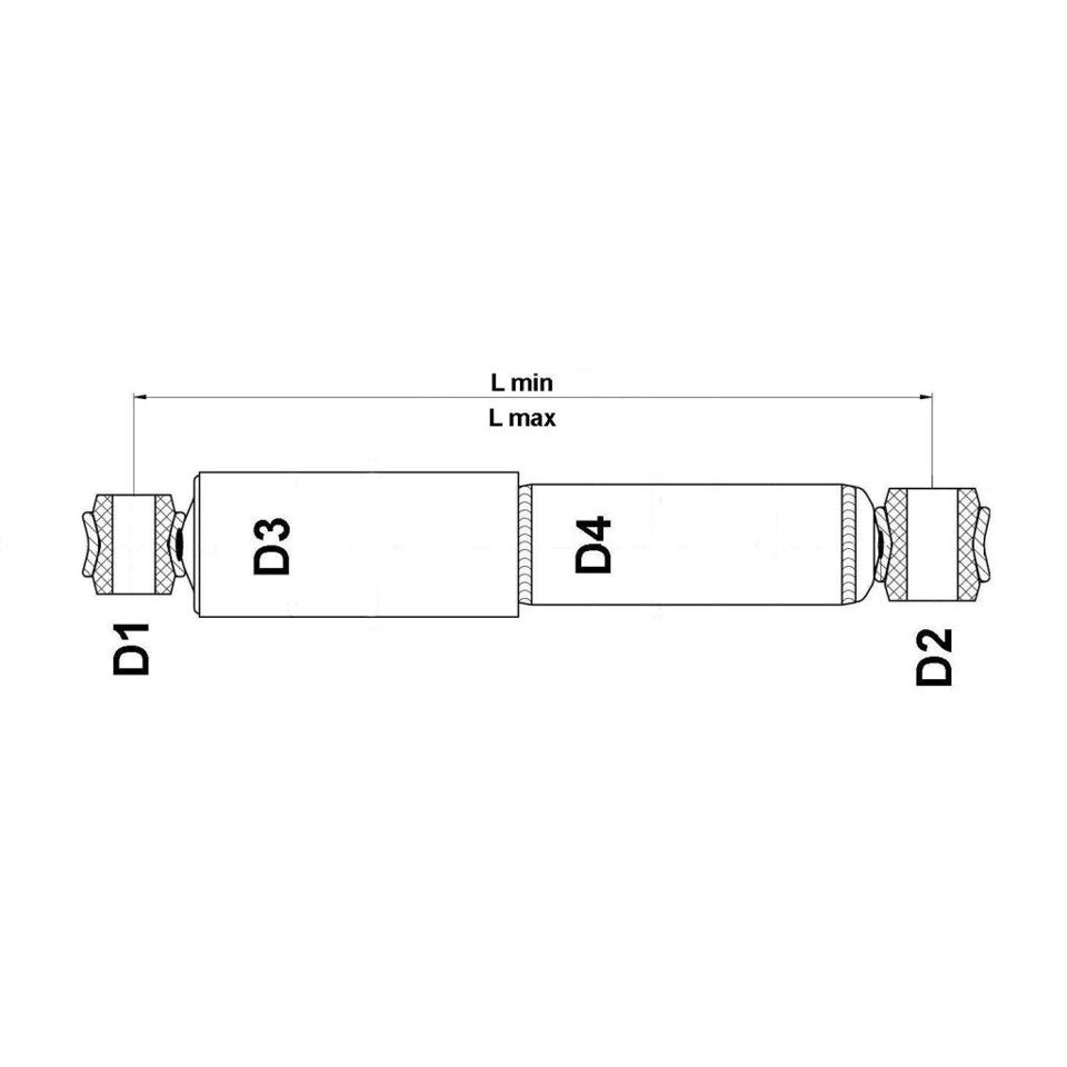 AMMORTIZZATORE POSTERIORE DX/SX (PREMIUM) 504-07082P