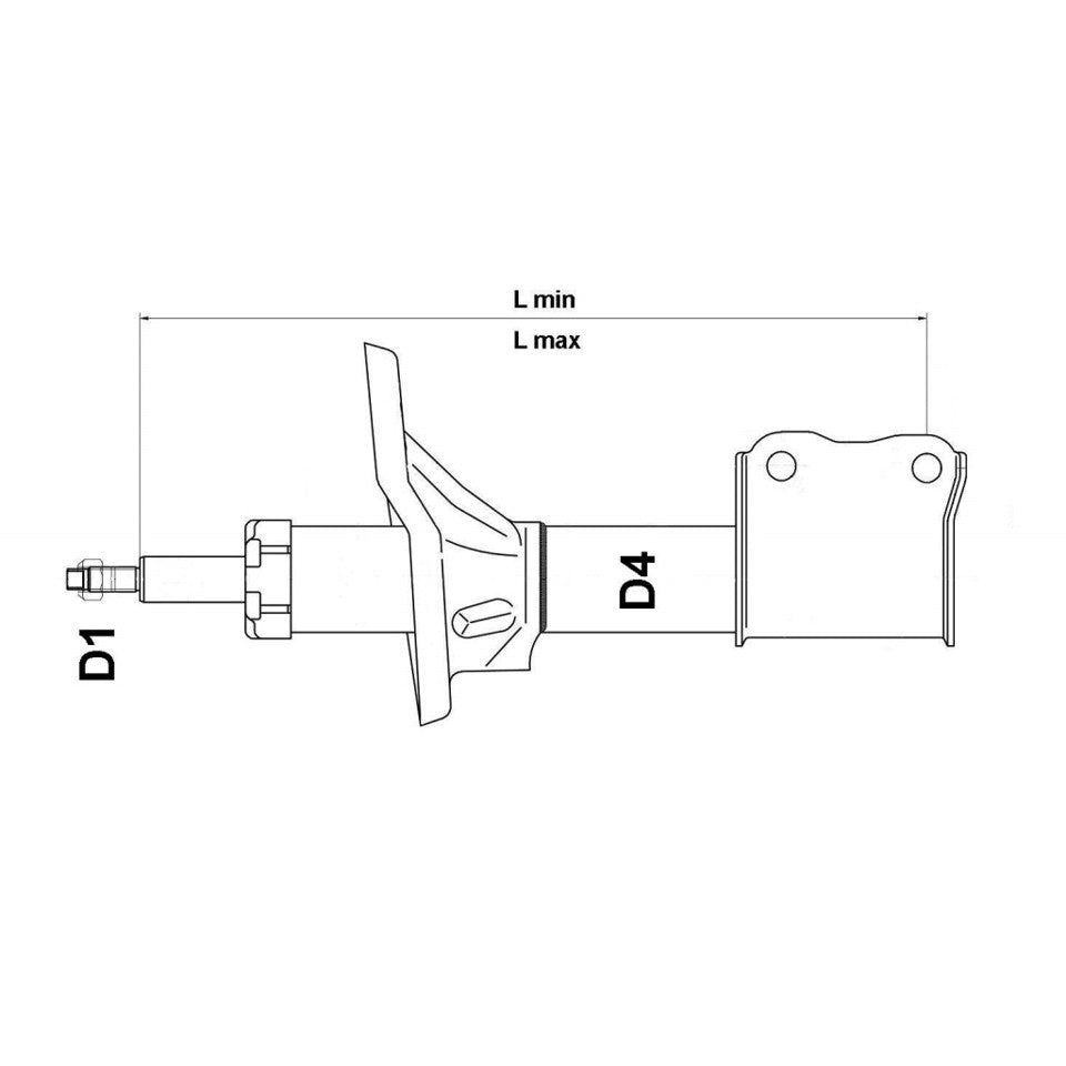 AMMORTIZZATORE ANTERIORE SX GAS 504-07145