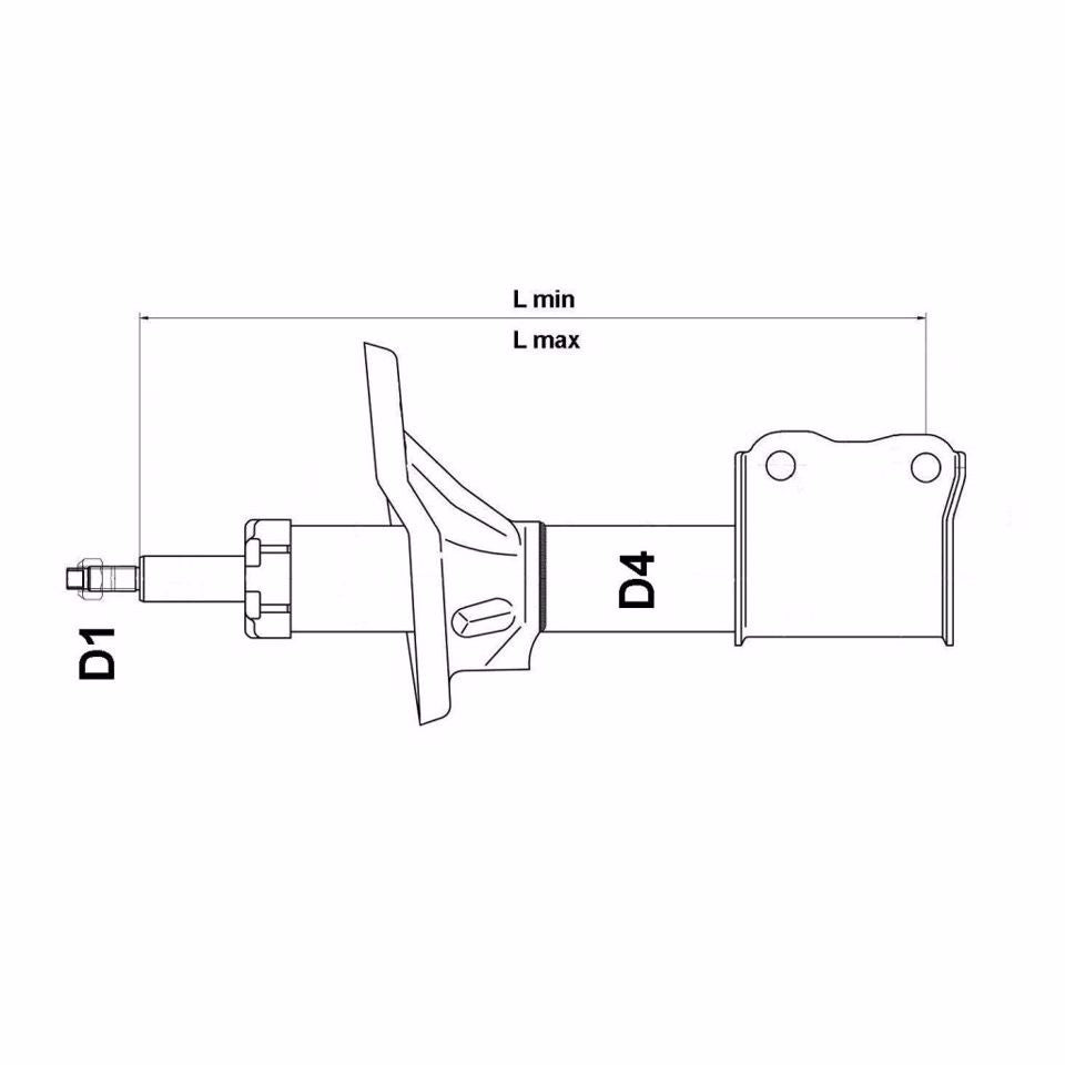 AMMORTIZZATORE POSTERIORE SX GAS 504-13084B