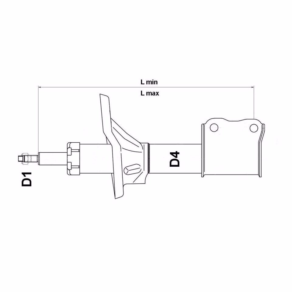 AMMORTIZZATORE ANTERIORE SX GAS 504-16151
