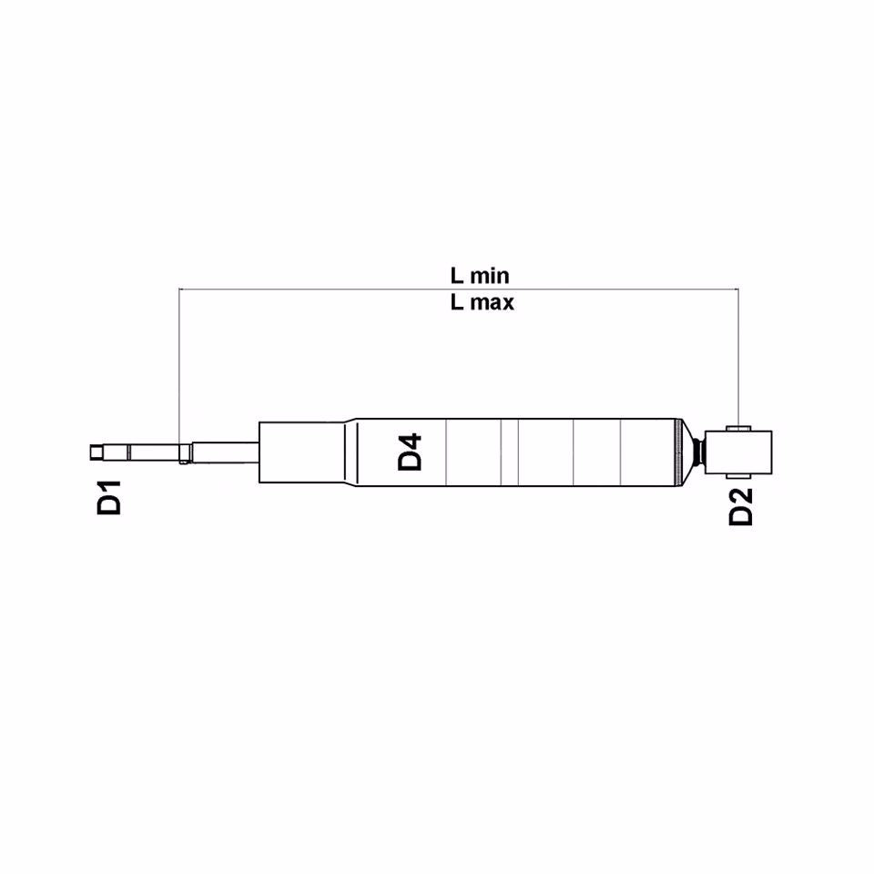 AMMORTIZZATORE POSTERIORE DX/SX GAS 504-17004