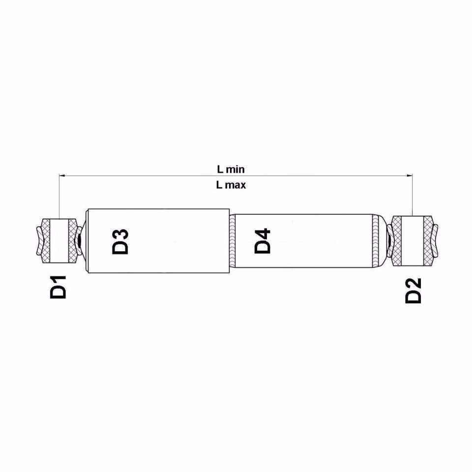 AMMORTIZZATORE POSTERIORE DX/SX GAS 504-21085