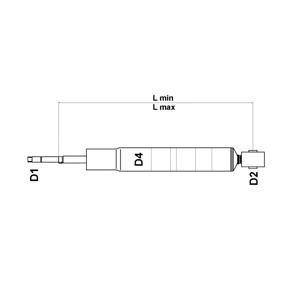 AMMORTIZZATORE POSTERIORE DX/SX GAS 504-25042