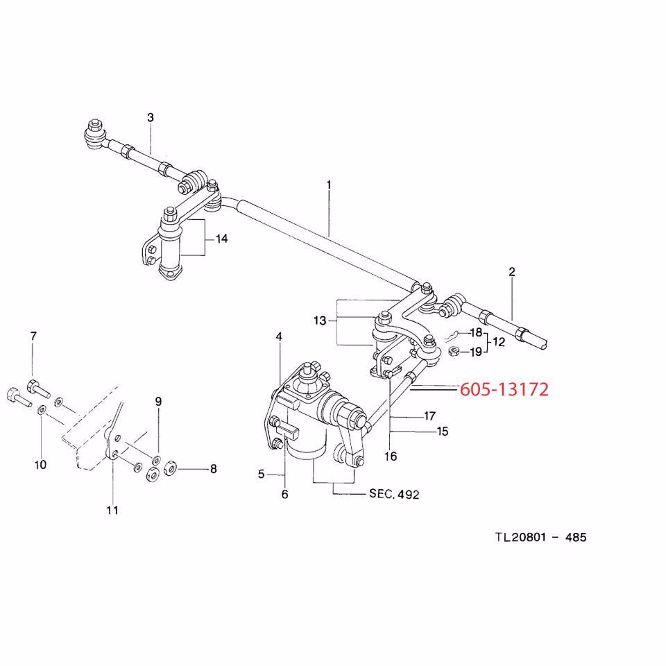 BARRA STERZO (DA SCATOLA GUIDA A RINVIO STERZO)