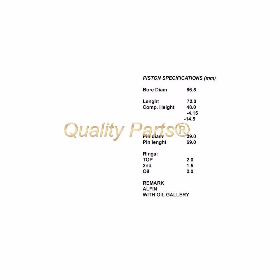 SERIE PISTONI MOTORE COMPLETI 050